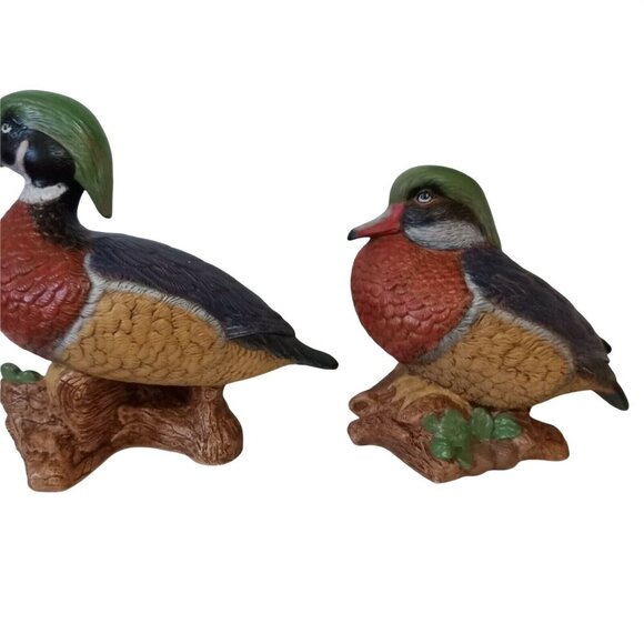 Vintage Holland Mold Hand-Painted Ceramic Wood Duck Pair Figurines 12" Collectib - Picture 3 of 12